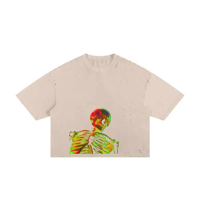 Classic Frayed Boxy Tee - 250 GSM