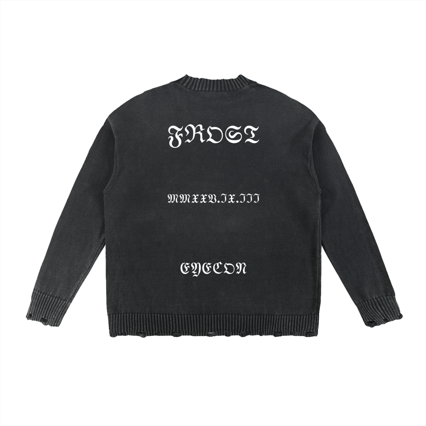 Vintage Washed Hand-Frayed Sweater