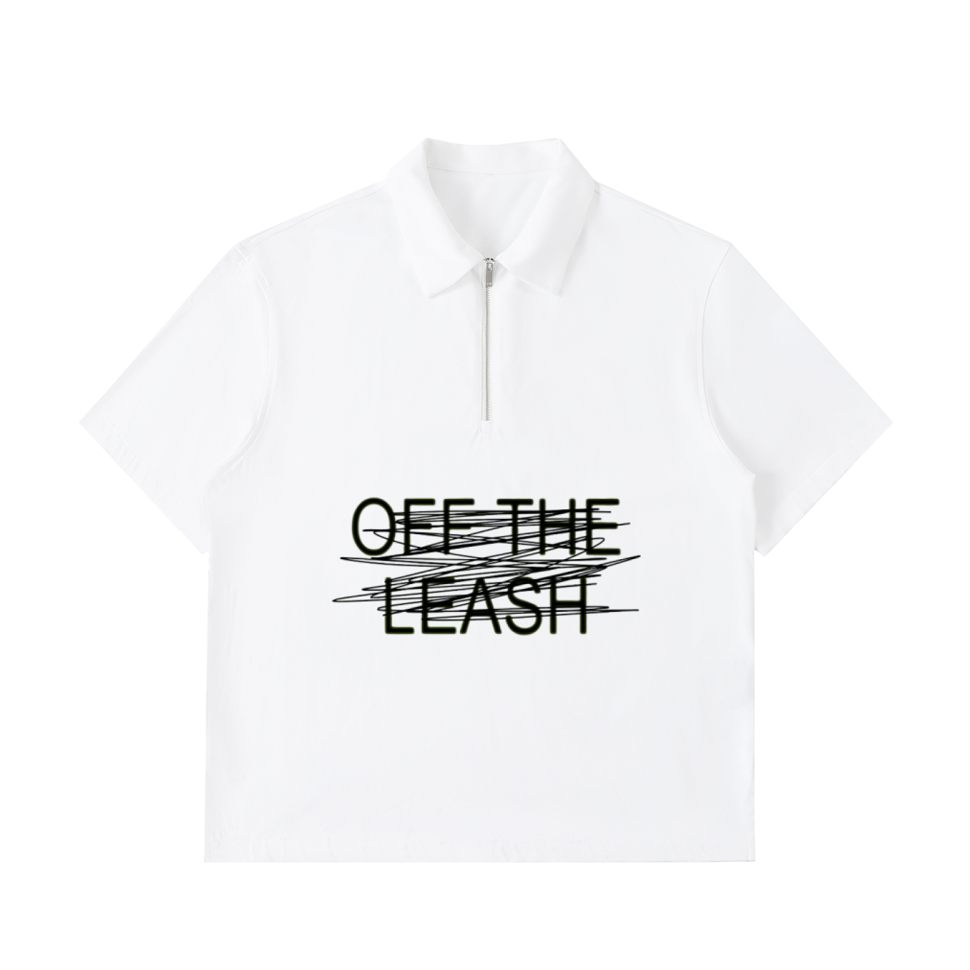 Half-Zip Cotton Polo Shirt