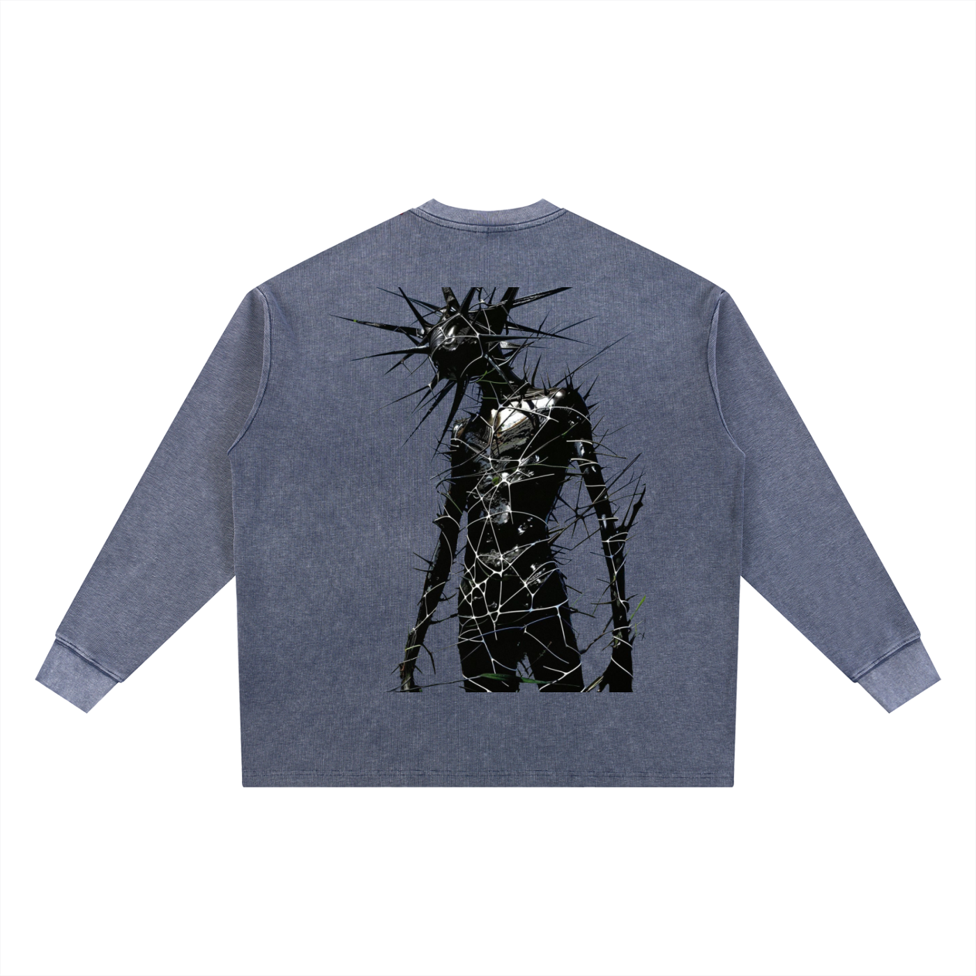 Mineral Wash Waffle Oversized T-Shirt