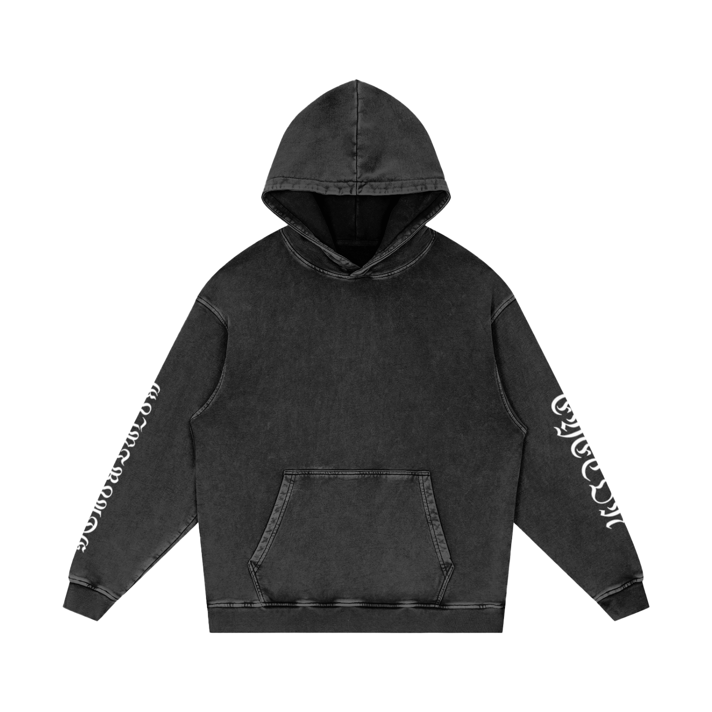 Snow Washed Loose Cotton Hoodie